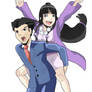 Maya fey and Phoenix Wright