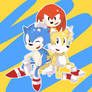 Sonic Mania: Sonic Knuckles and tails