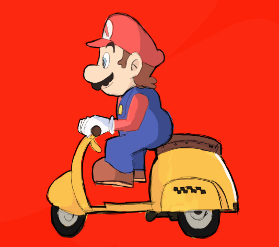 Super Mario Odyssey - Mario's Scooter by Retro-Robosan on DeviantArt