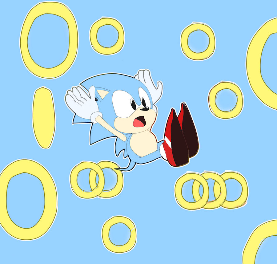 Sonic Dropped His Rings by Pixlbits on DeviantArt