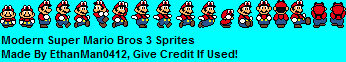 Modern Super Mario Bros 3 Sprites With Cappy