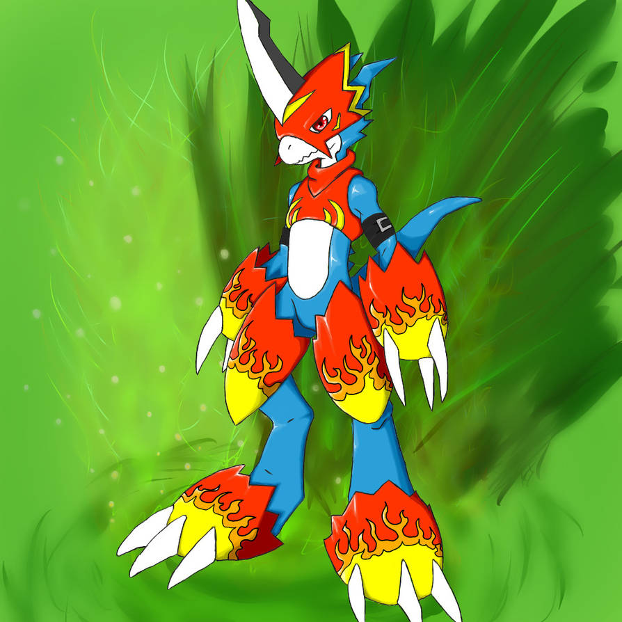 Flamedron Flamedramon by luis436 on DeviantArt