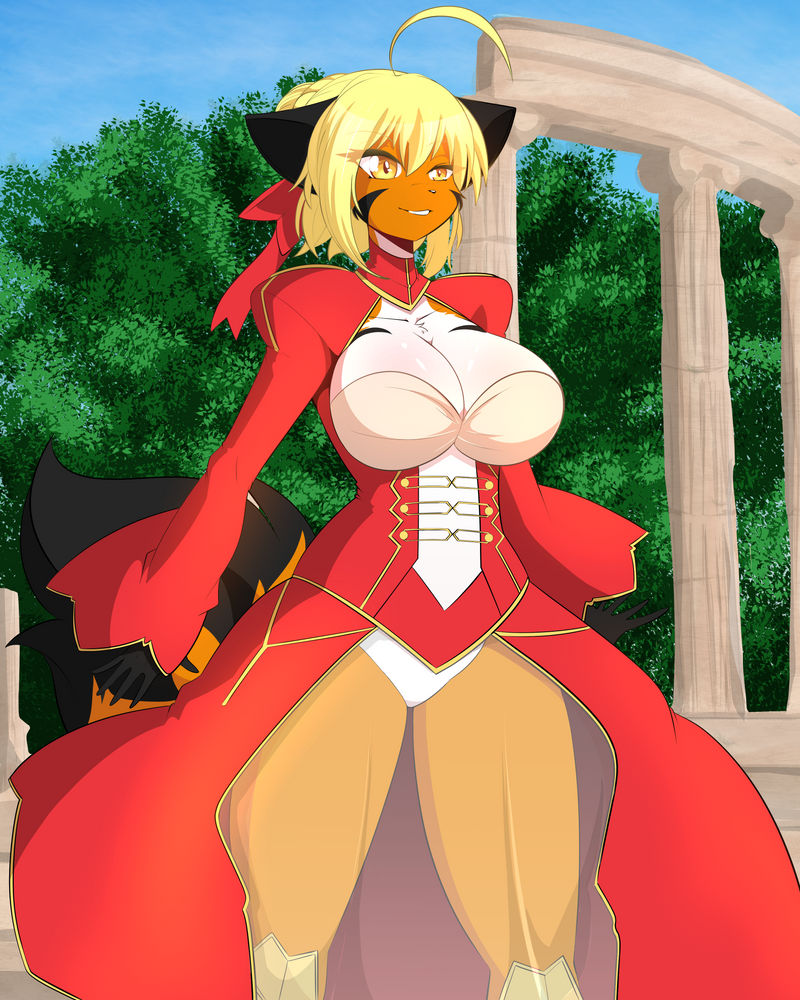 #29 Red Saber (FateExtra) FUNDED! by DesertFoxKatbox