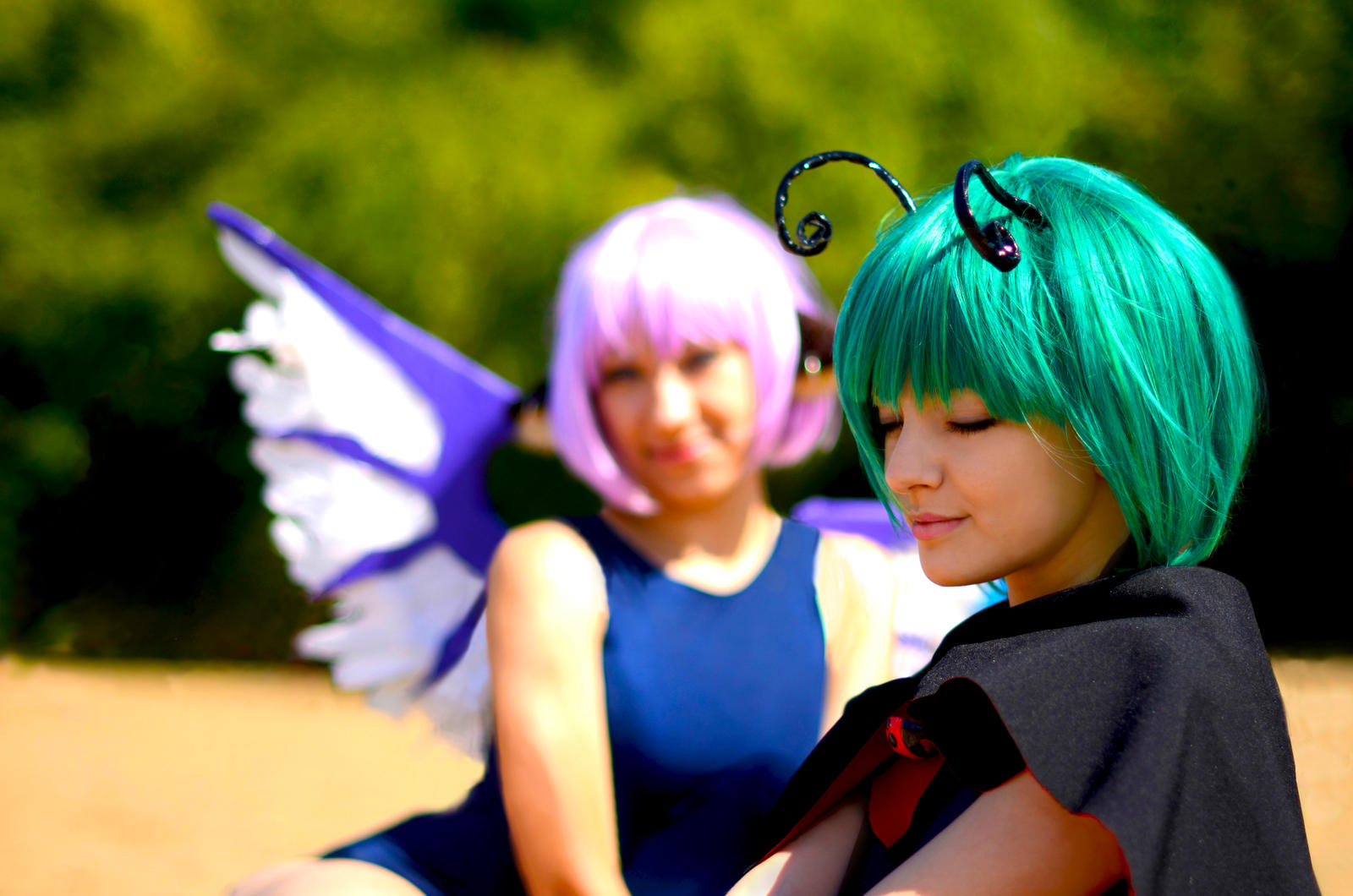 Wriggle Nightbug x Mystia Lorelei cosplay