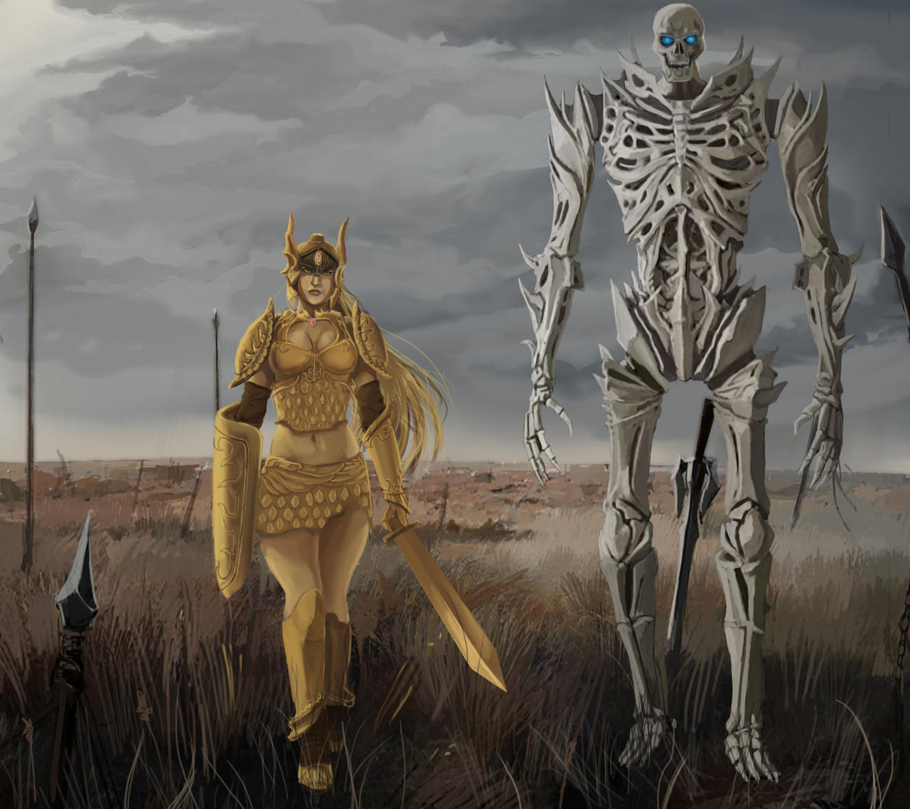 Mira and Cyrus (Bone Colossus) by zackh32 on DeviantArt