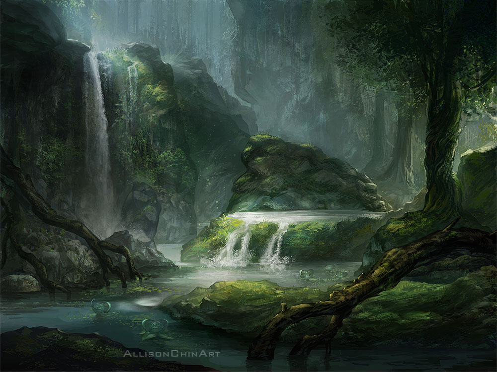 Forest Concept by allisonchinart on DeviantArt