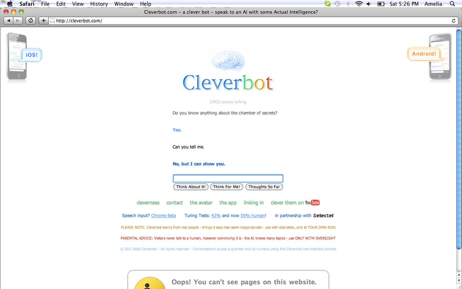 Cleverbot knows all