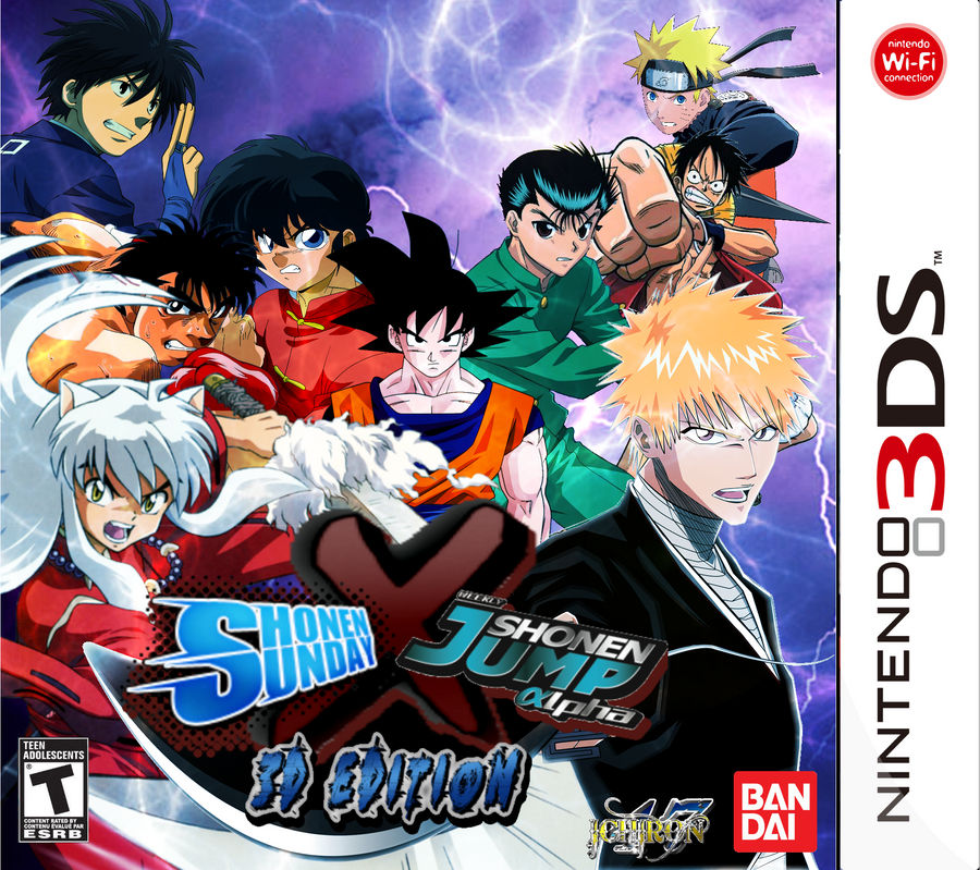 Shonen Sunday X Shonen Jump Nintendo 3DS Art Cover by Ichiron47 on