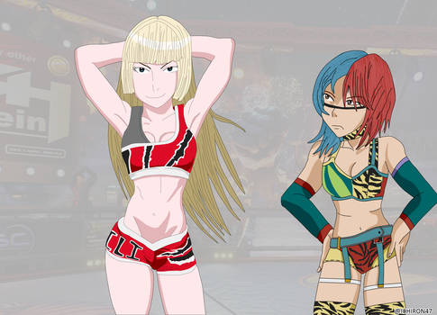 TEKKENxWWE Asuka-Asuka x Lili-Alexa Bliss