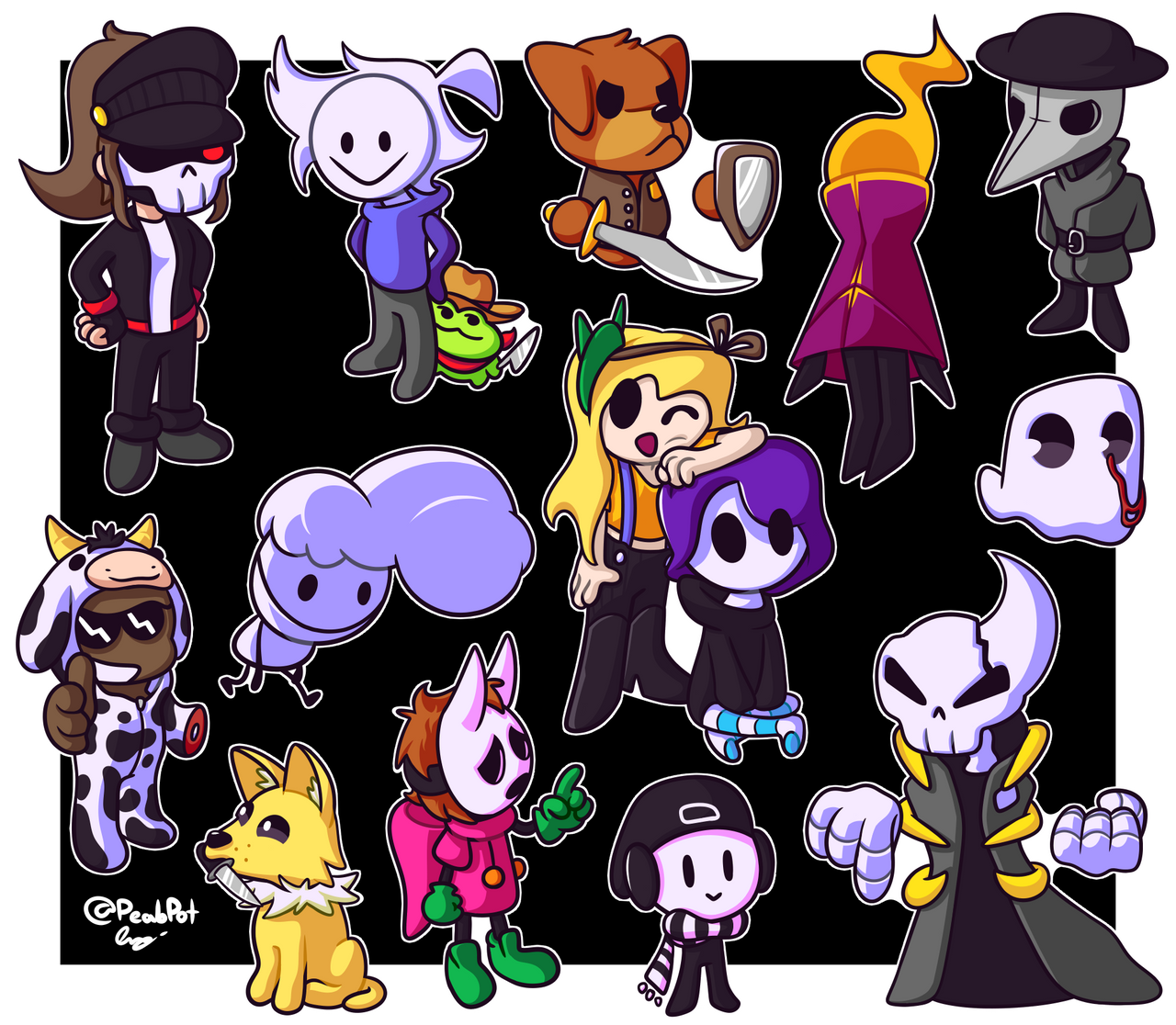 Oc Sticker Base Friend's OC Stickers Part2 by PeabPot on DeviantArt