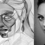 Mila Kunis - Vector Wireframe