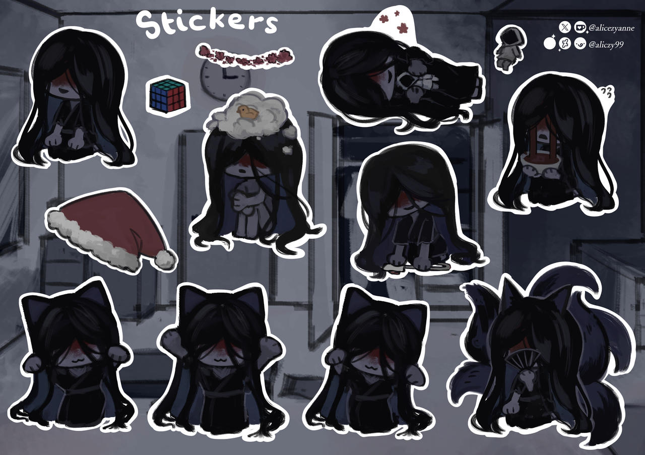 Stickers (download in description) by aliczy99 on DeviantArt