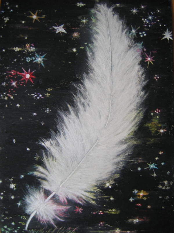 Angel Feather in the night