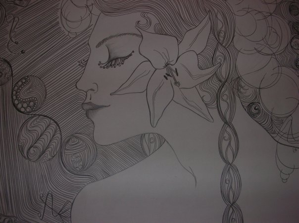 girl style art nouveau