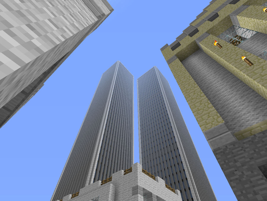 9/11 North and South In Minecraft by BlinxDaTimeSweeper on DeviantArt