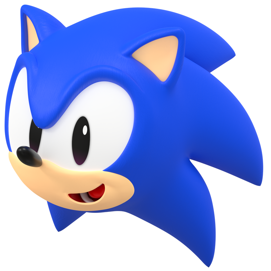 Classic Sonic Head by Spindash2002 on DeviantArt