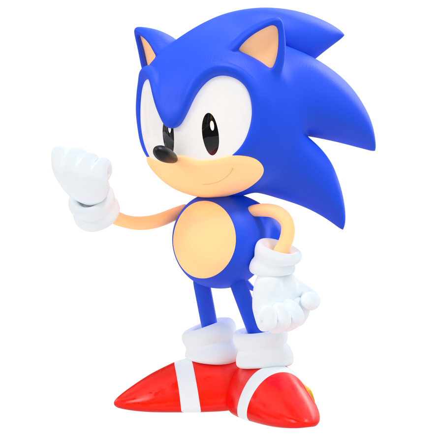 Classic Sonic Render Update by Spindash2002 on DeviantArt