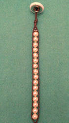 *handmade* pearl/brown bracelet