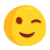 Messenger Winking Face emoji