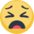 Facebook Weary Face emoji