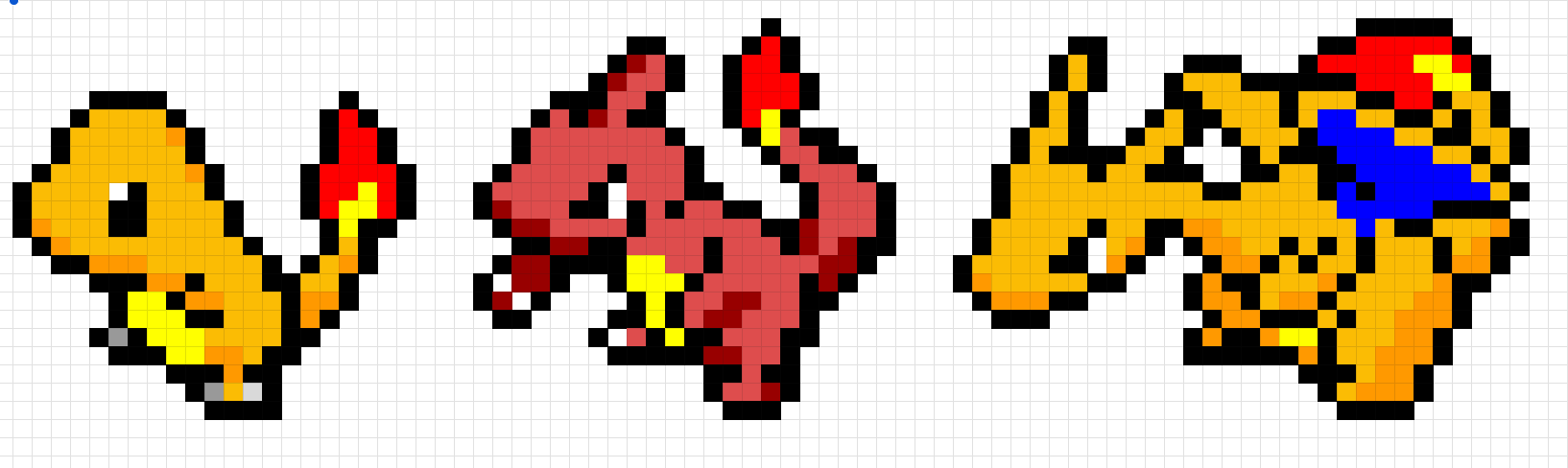 Charlizard Pixel Charmander Charmeleon Charizard Pixel Art by Ariev123 on DeviantArt