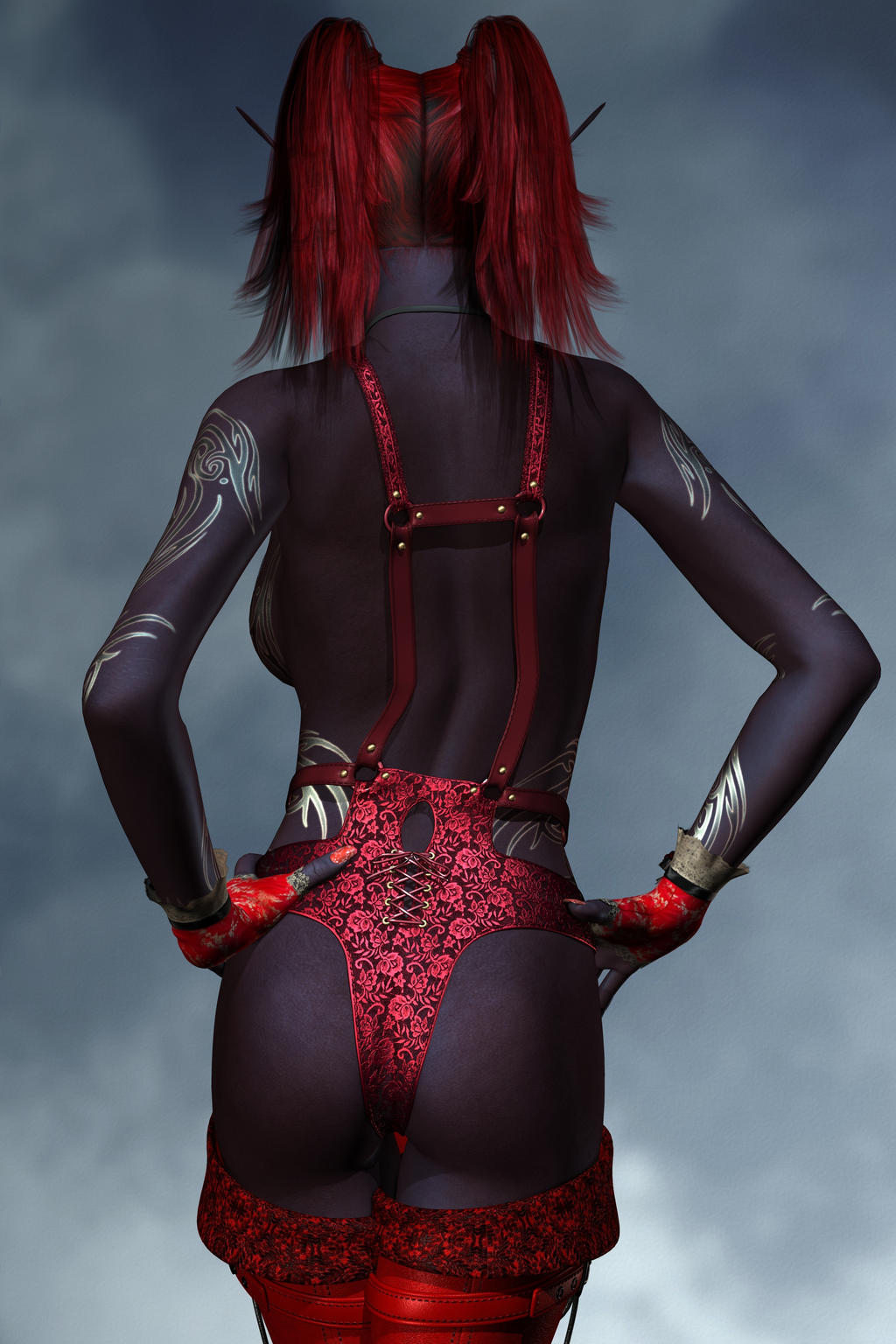 Sexy Fantasy Dark Devil Vamp Elfen 001b By Evinessa On Deviantart