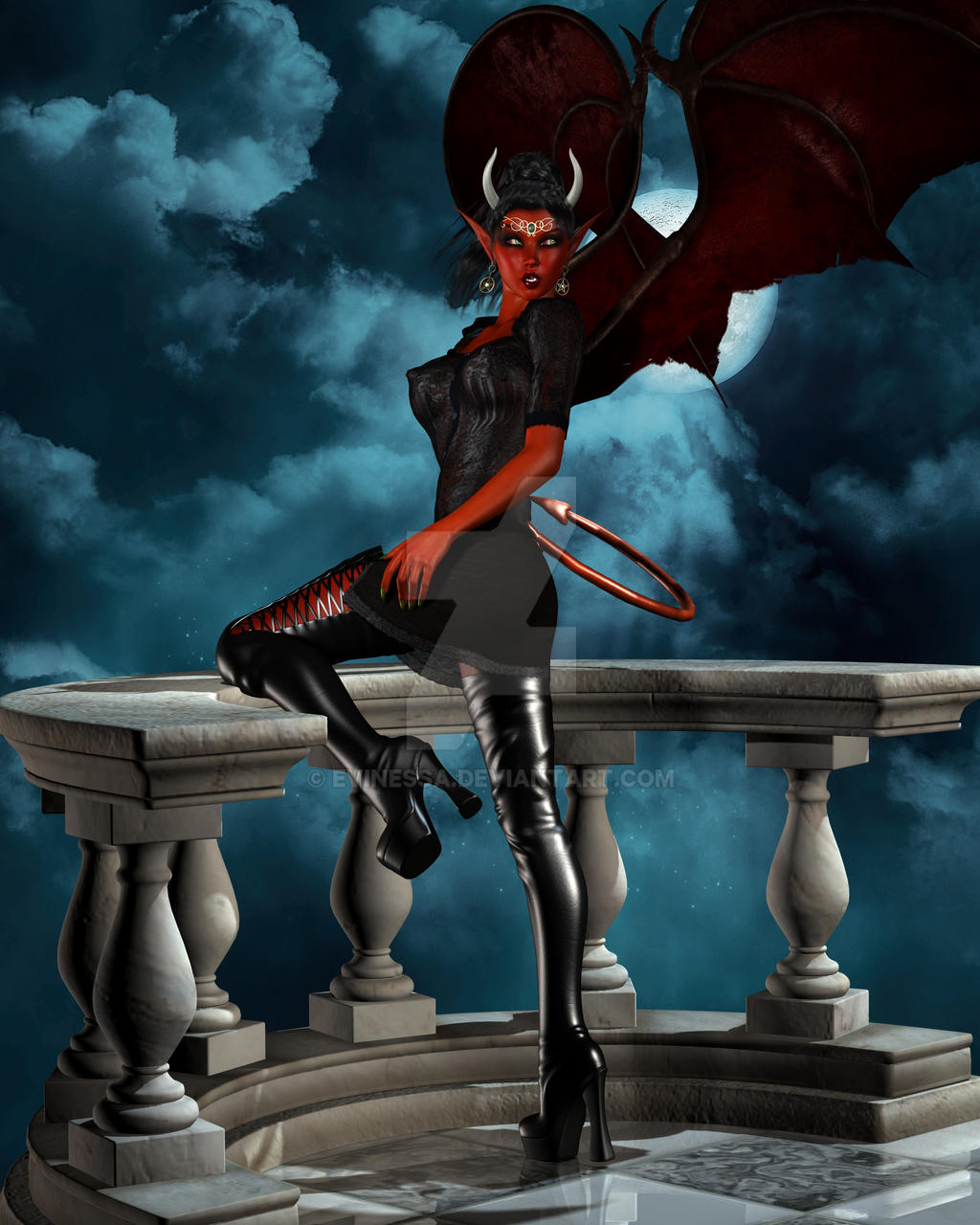 Sexy Fantasy Devil Vamp Elves Purgatory 002a By Evinessa On Deviantart