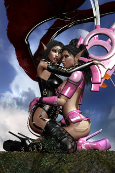 Sexy Fantasy Elfen Amazone Duo 001