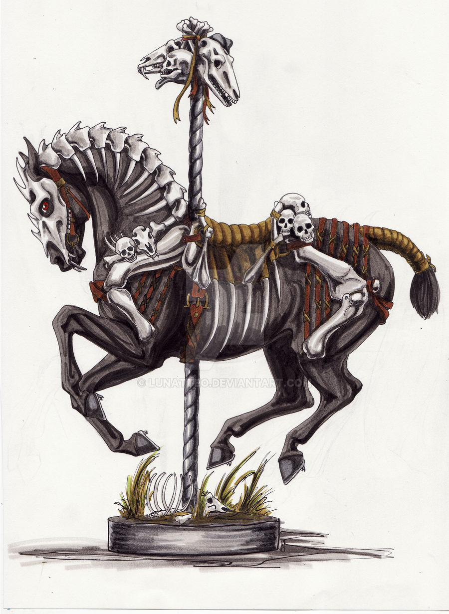 Halloween Carousel Horse by lunatteo on DeviantArt