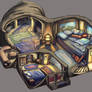 Pern Weyr interior for a blue/green