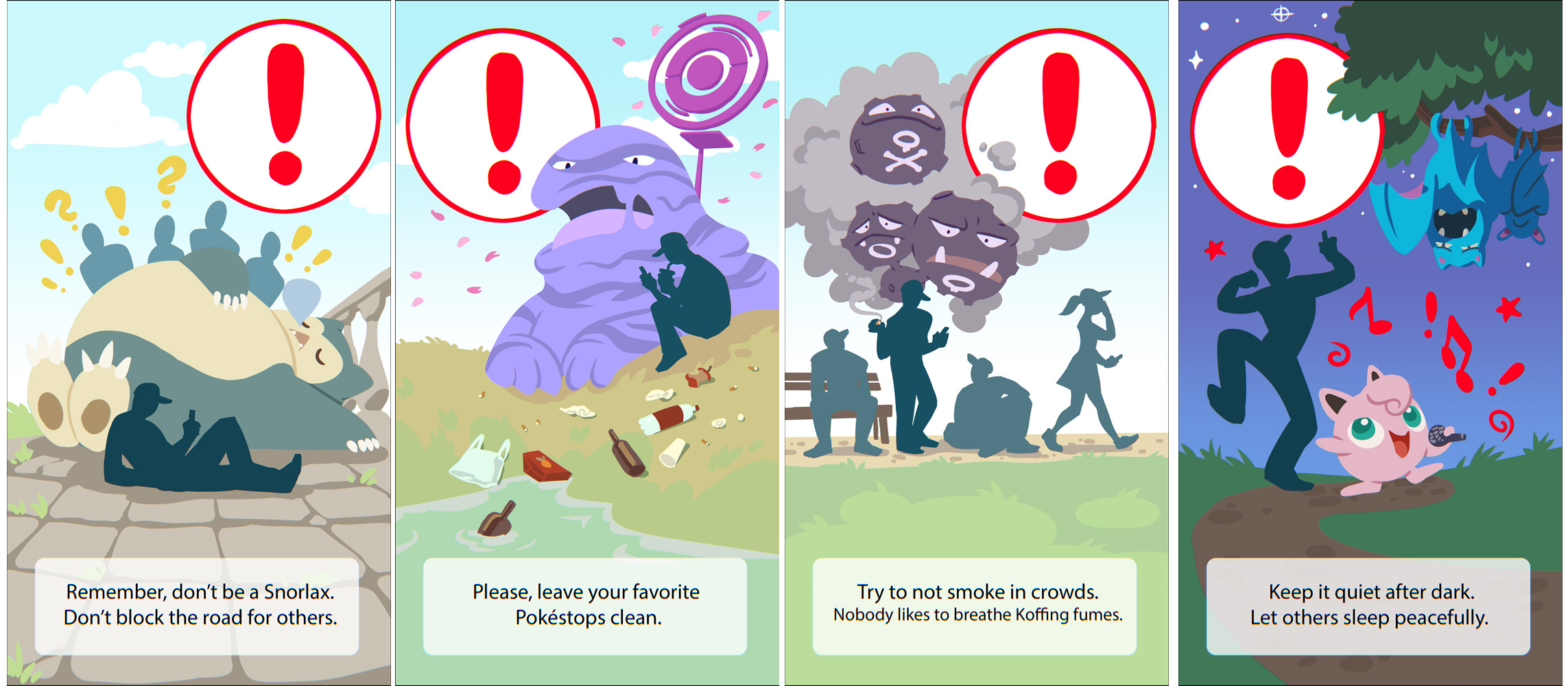 Pokemon Go warnings