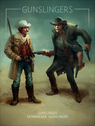 Artstation Wild West challenge Gunslingers closeup