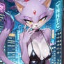 Blaze the Cat: Rooftop Evening Gown