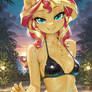 Sunset Shimmer: Golden Hour Eclipse