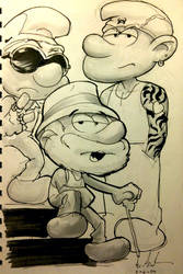 Sketch 97: Smurfs