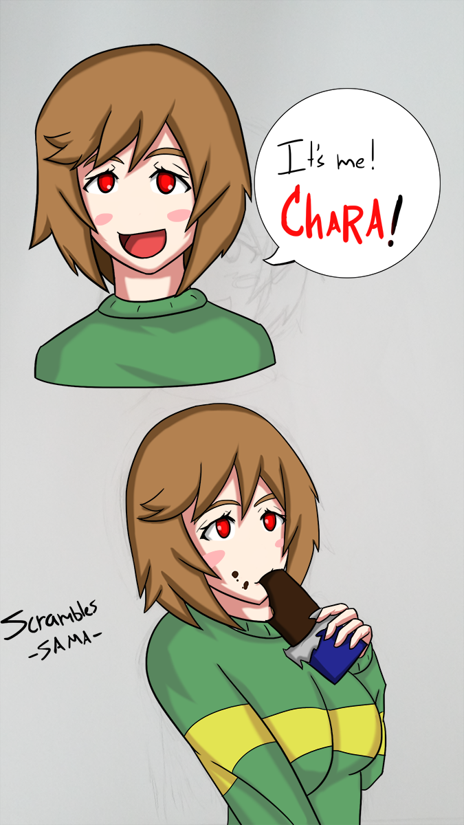 Chara Back Chara head shot doodles by Scrambles-sama on DeviantArt