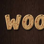 Decorated Wood Text Effect