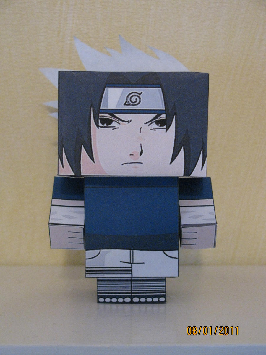 Como fazer o SASUKE CLÁSSICO de Naruto - DIY Papercraft 