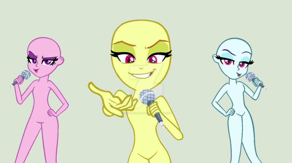 Dazzlings Base by pegasisZweetz by pegasisZweetz on DeviantArt