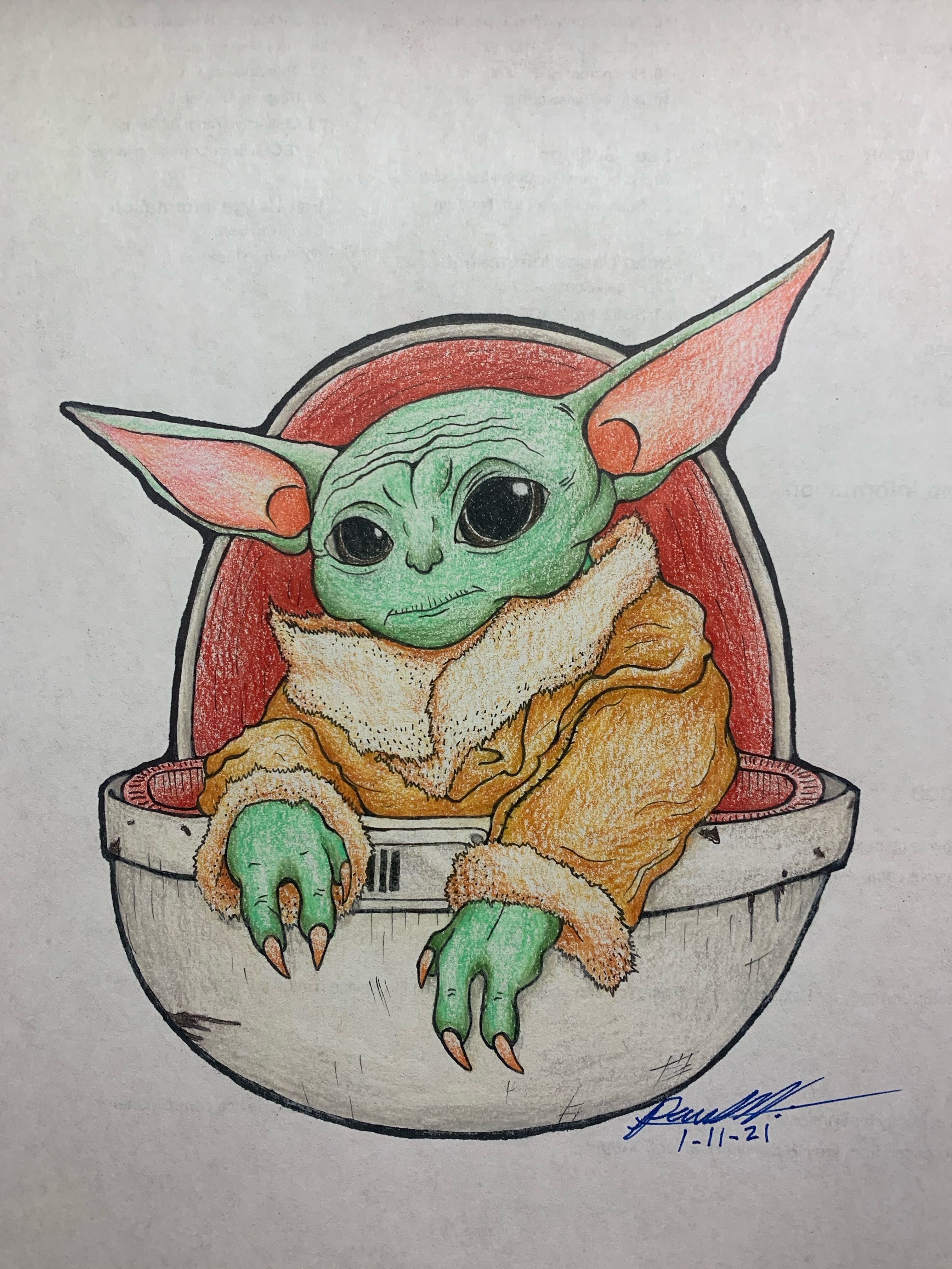 Baby Yoda 6 by Guardiansofthecanvas on DeviantArt