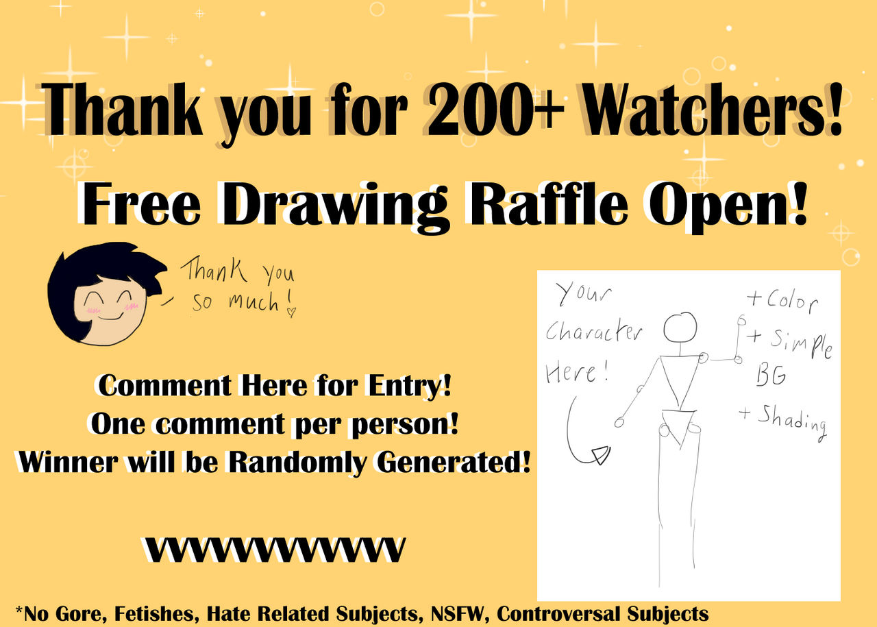 Daily Drawing Raffle Free Drawing Raffle Open! Deadline: Aug. 29, 2022! by BlueberrySpork on ...