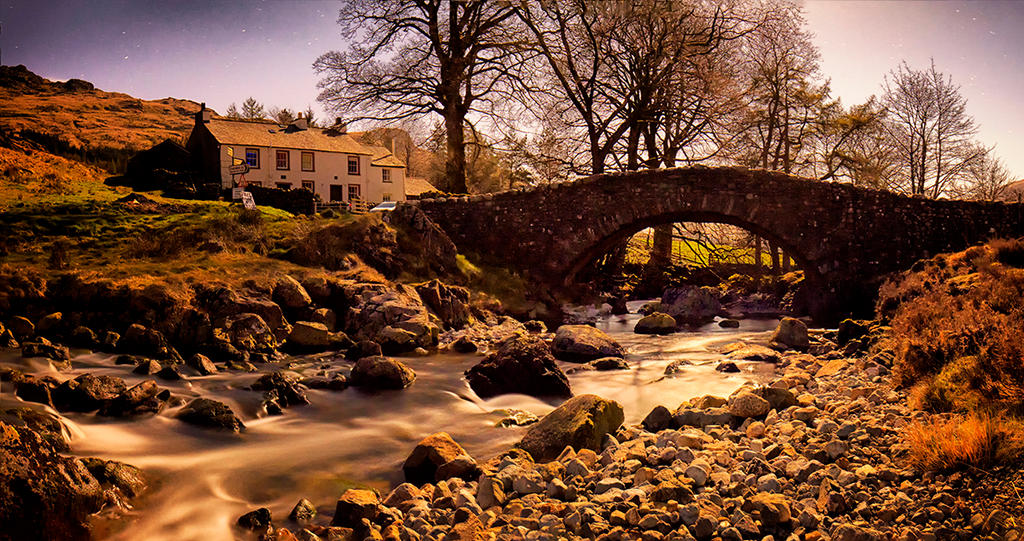 Cockley Beck by Moonlight