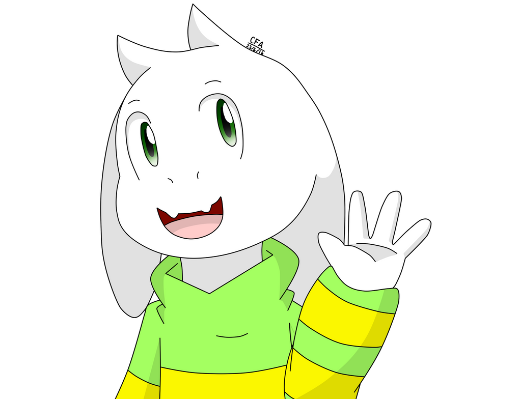 -:Asriel:- by TheCartoonFan on DeviantArt