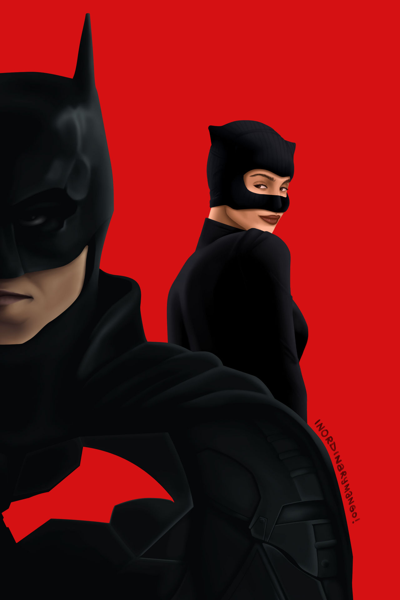 The Batman and the Catwoman by inordinarymango on DeviantArt