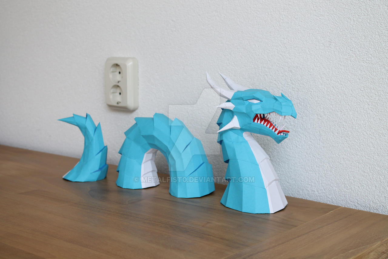 Paper Dragon Float R Water Dragon Papercraft by Metalfist0 on DeviantArt