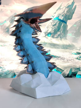 Iceworm Papercraft Subnautica Below Zero
