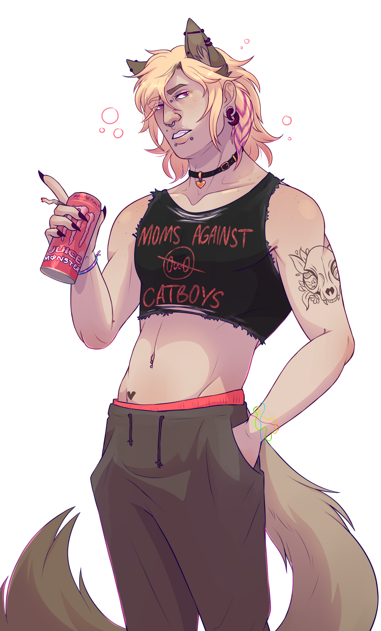 Catboy Hangover by JuneauPaws on DeviantArt