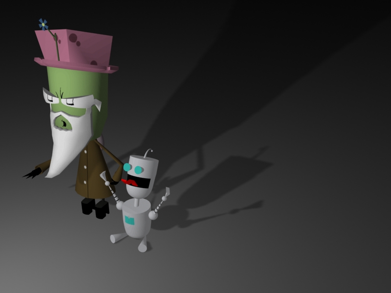 3D Hobo Zim and GIR