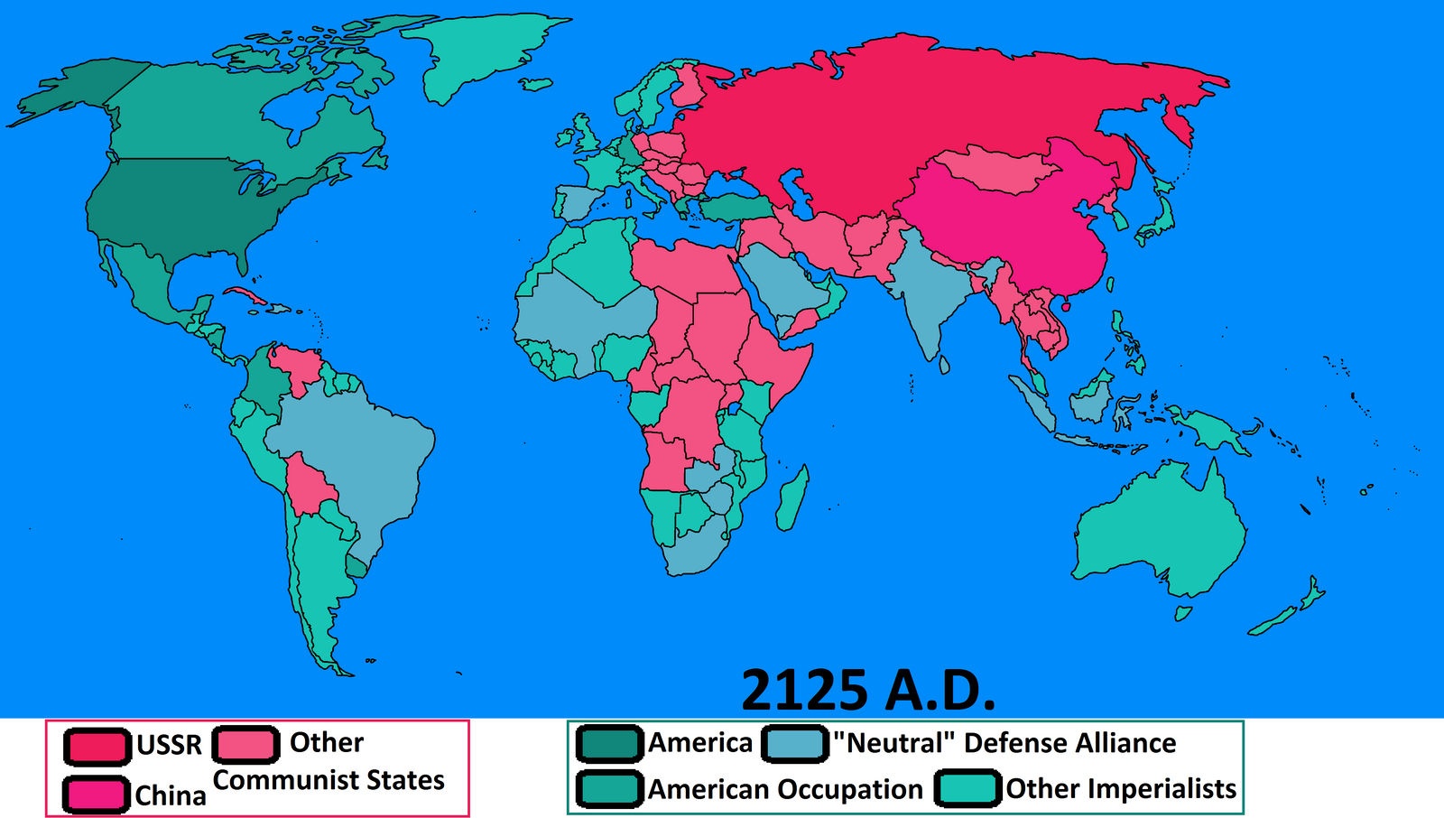 Communist Map Cold War Map
