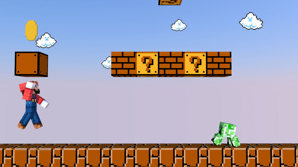 Super Mario Bros in Minecraft by WarmWheati on DeviantArt